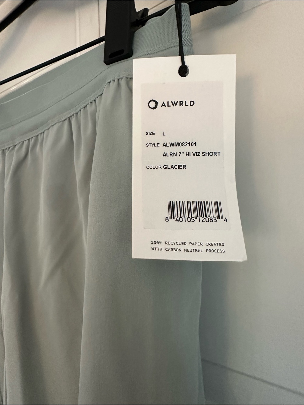 ALWRLD ALRN 7” Hi Viz Short Glacier - Size L